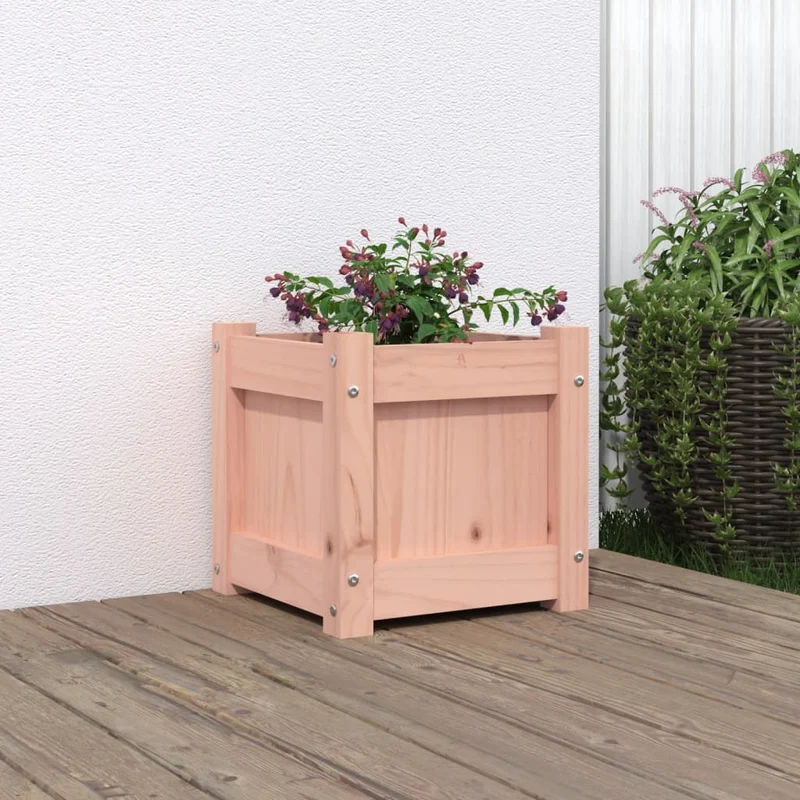 Jardinera Madera Maciza De Abeto Douglas 31x31x31 Cm