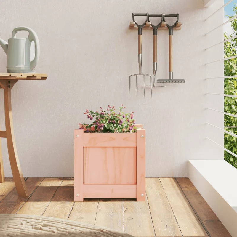 Jardinera Madera Maciza De Abeto Douglas 31x31x31 Cm