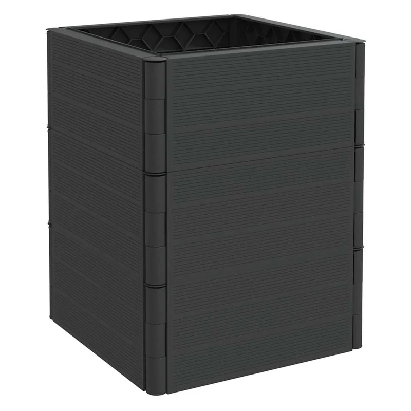 Jardineras 2 Uds Pp Gris Antracita