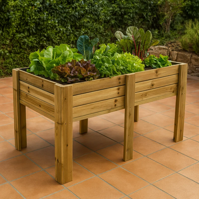Mesa De Cultivo Bora Profunda 30cm Vidahuerto 150x80x80 Cm.