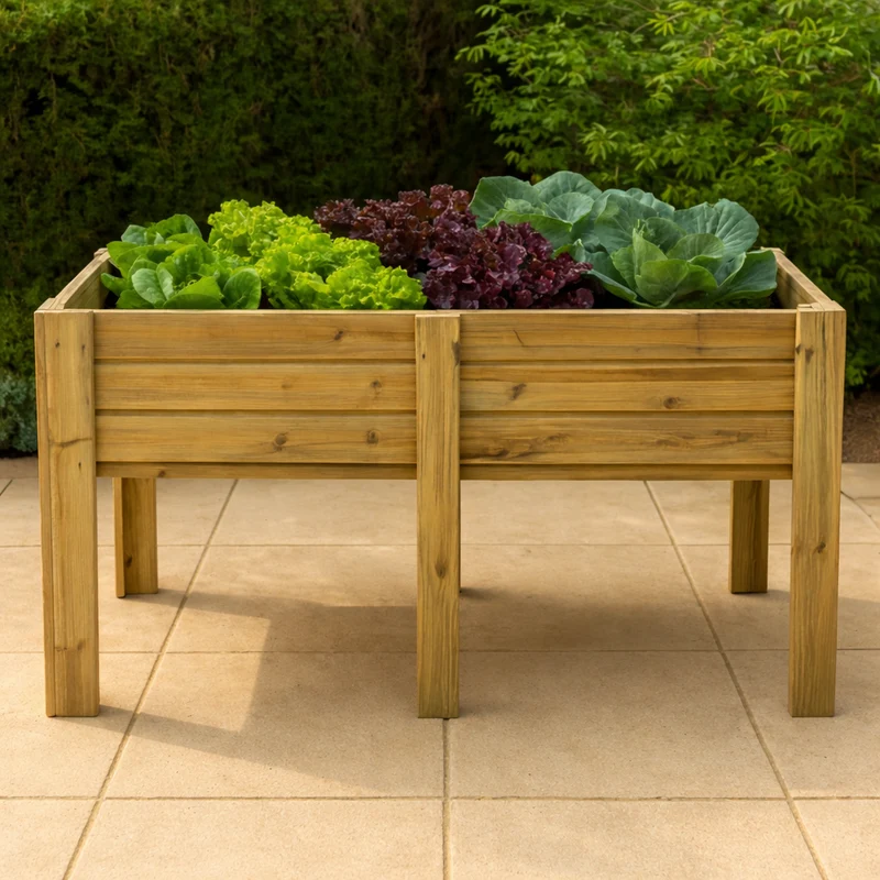 Mesa De Cultivo Bora Profunda 30cm Vidahuerto 150x80x80 Cm.