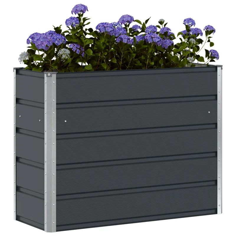 Jardinera Antracita 100 X 40 X 75 Cm Acero