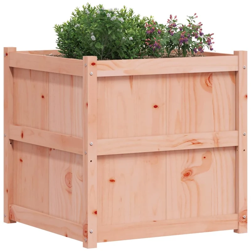 Jardinera De Madera Maciza Douglas 70x70x70 Cm