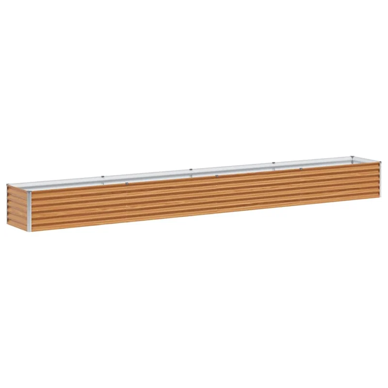 Arriate Elevado Marrón Claro 390 X 50 X 36 Cm Acero Galvanizado