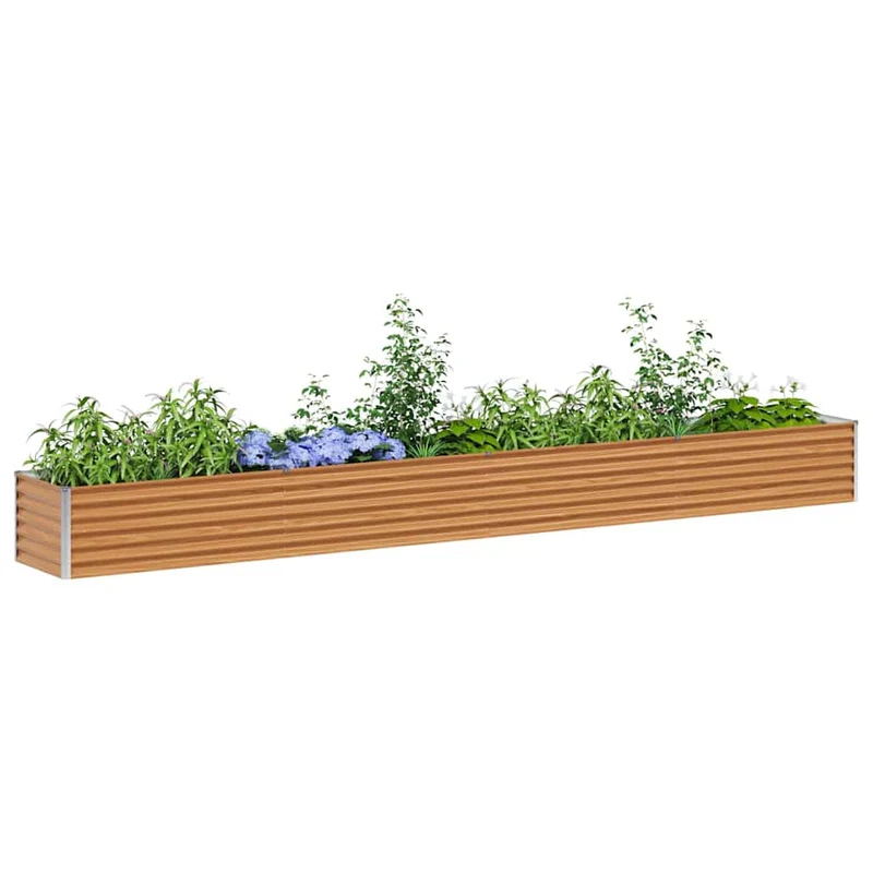 Arriate Elevado Marrón Claro 390 X 50 X 36 Cm Acero Galvanizado