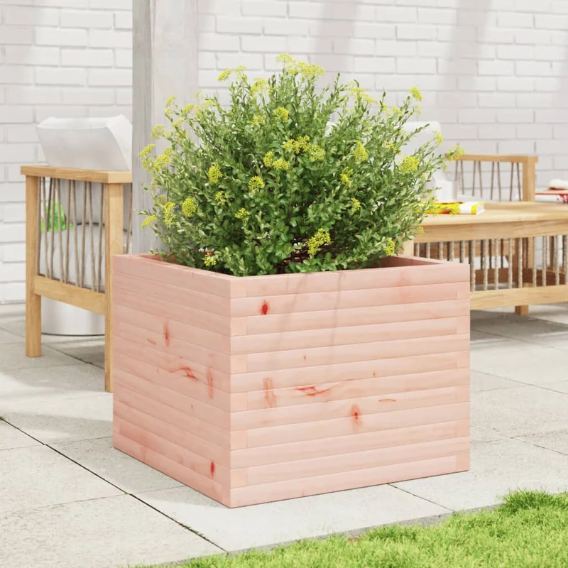 Jardinera De Madera Maciza Douglas 60x60x46 Cm