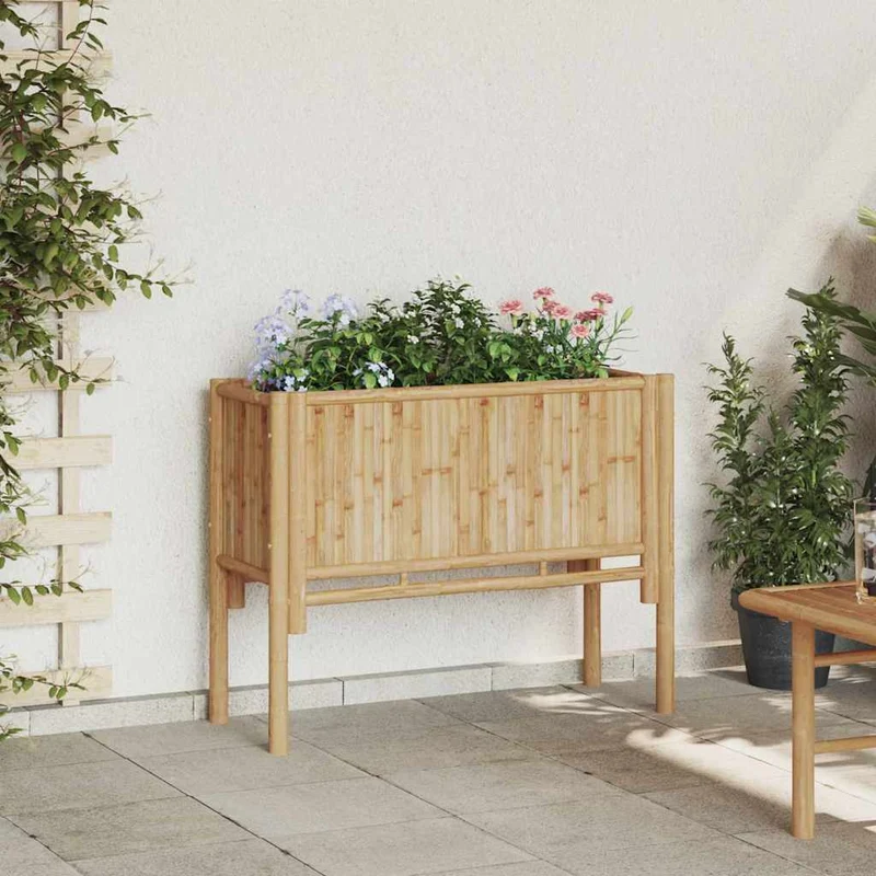 Cama Elevada Marrón 90 X 35 X 70 Cm Bambú