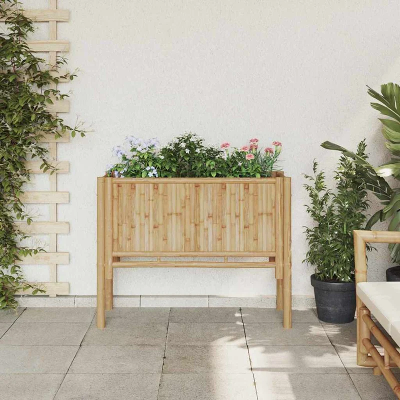 Cama Elevada Marrón 90 X 35 X 70 Cm Bambú