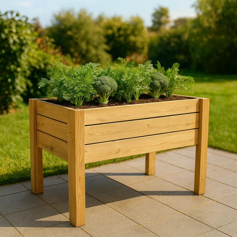 Mesa De Cultivo Bora Profunda 30cm Vidahuerto 120x80x80 Cm.