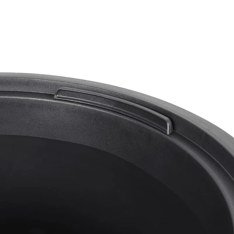 Macetero Interior Extraíble Pp Aspecto Estriado Moca 18/45 L