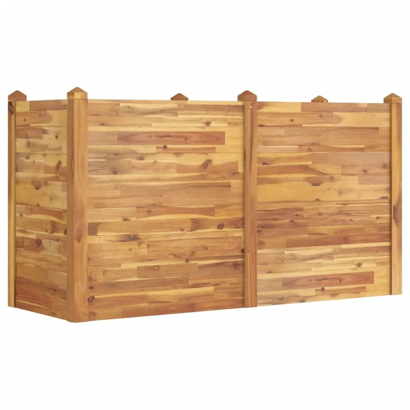 Jardinera Arriate Madera Maciza Acacia 160x60x84 Cm