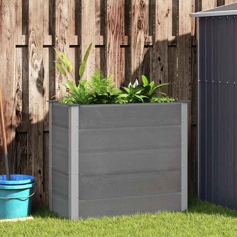 Arriate De Wpc Gris 100x50x91 Cm