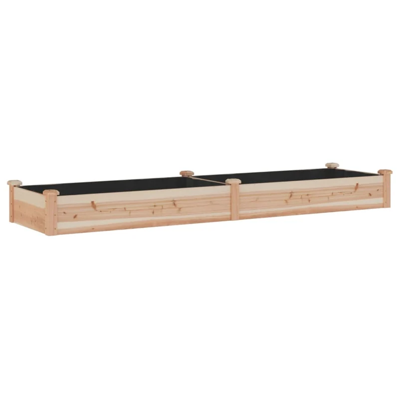 Jardinera Arriate Con Forro Madera Maciza Abeto 240x60x25 Cm