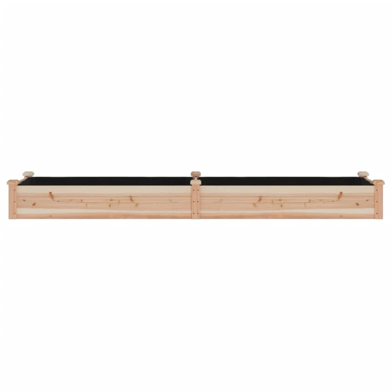 Jardinera Arriate Con Forro Madera Maciza Abeto 240x60x25 Cm
