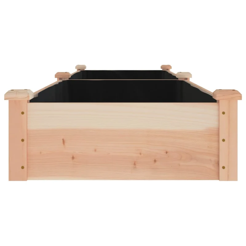 Jardinera Arriate Con Forro Madera Maciza Abeto 240x60x25 Cm