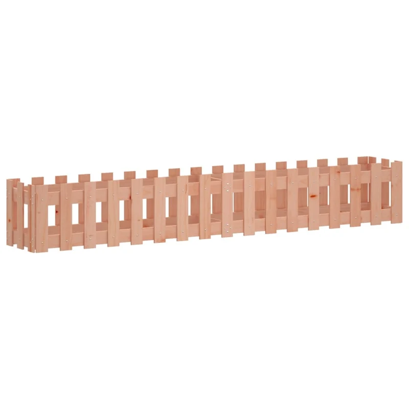 Arriate Elevado Jardín Valla Madera Maciza Douglas 200x30x30 Cm
