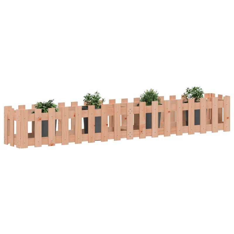 Arriate Elevado Jardín Valla Madera Maciza Douglas 200x30x30 Cm