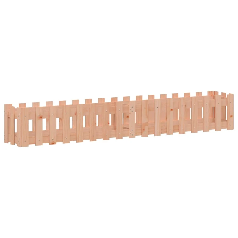 Arriate Elevado Jardín Valla Madera Maciza Douglas 200x30x30 Cm