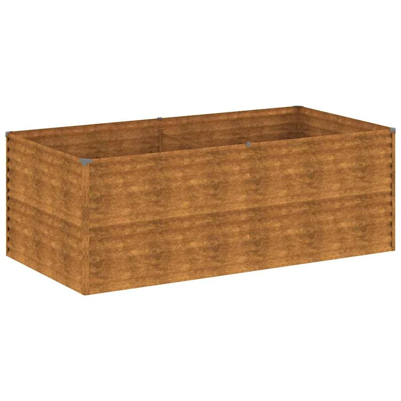 Jardinera De Acero Corten 196x100x69 Cm