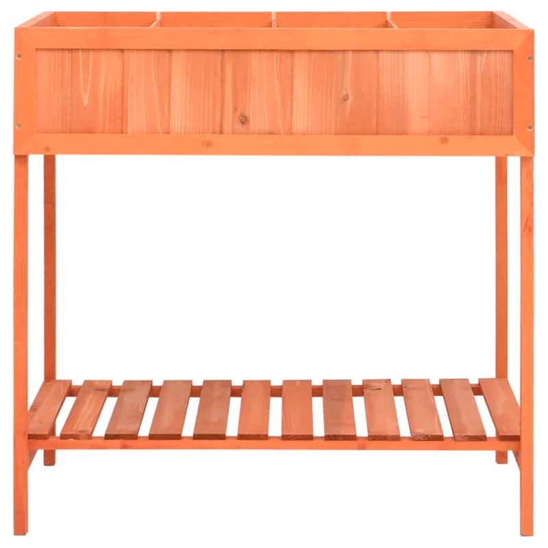 Jardinera Huerto Madera Maciza De Abeto 80x60x80 Cm