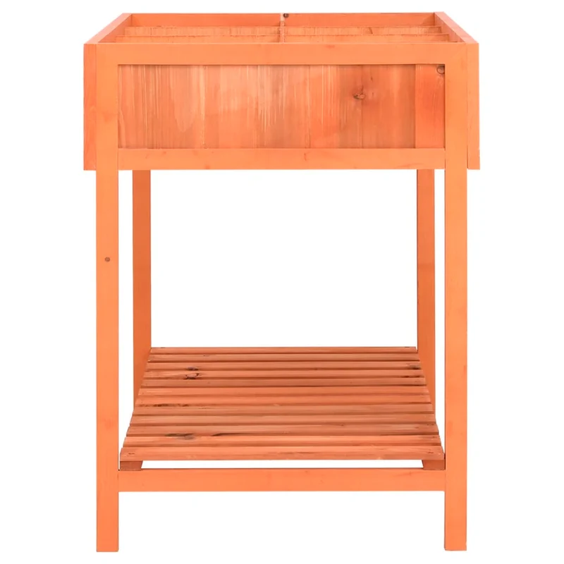 Jardinera Huerto Madera Maciza De Abeto 80x60x80 Cm