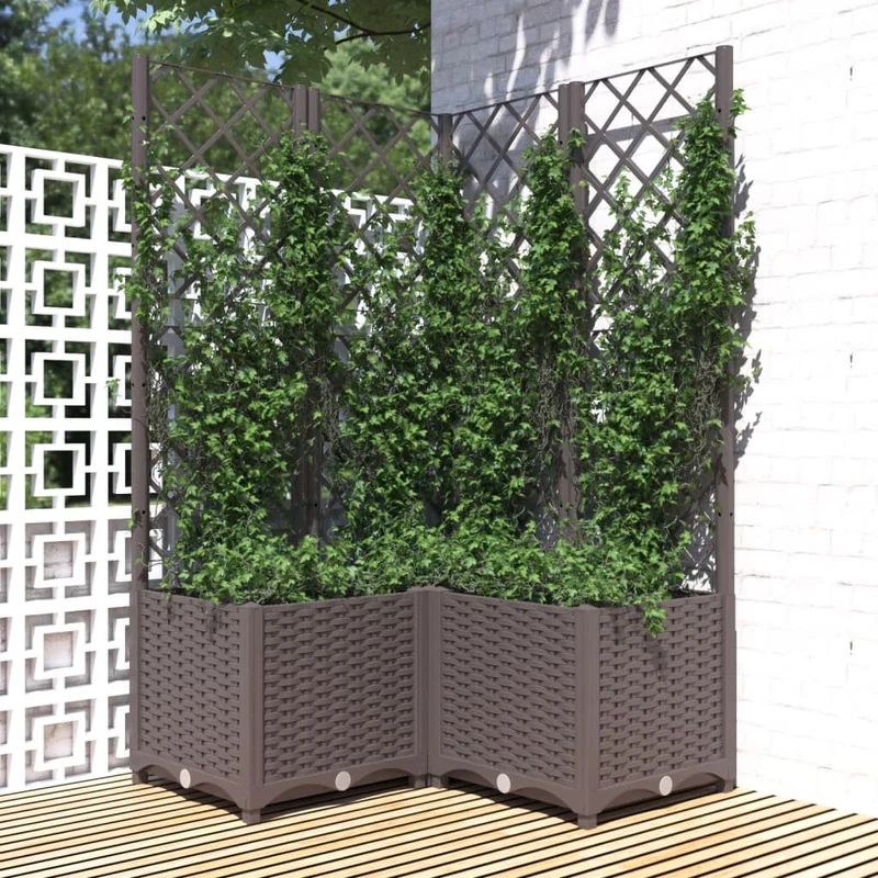 Jardín Marrón 80 X 80 X 136 Cm