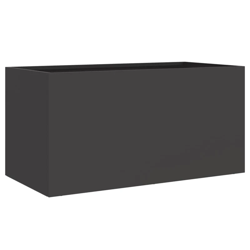 Jardinera Acero Negro 62x30x29 Cm