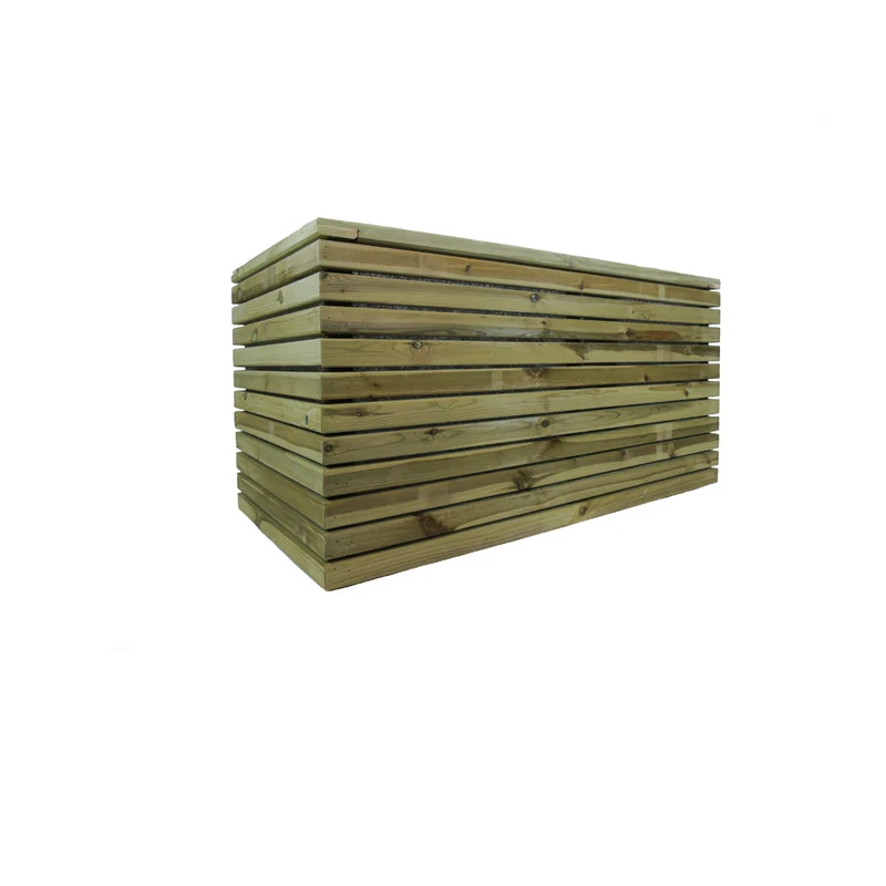 Jardinera Luxe De Madera Tratada Vidahuerto 100x50x50 Cm.
