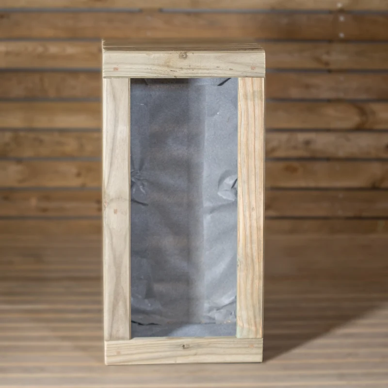 Jardinera Luxe De Madera Tratada Vidahuerto 100x50x50 Cm.