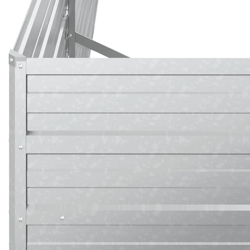 Arriate De Acero Galvanizado Plateado 600x80x45 Cm
