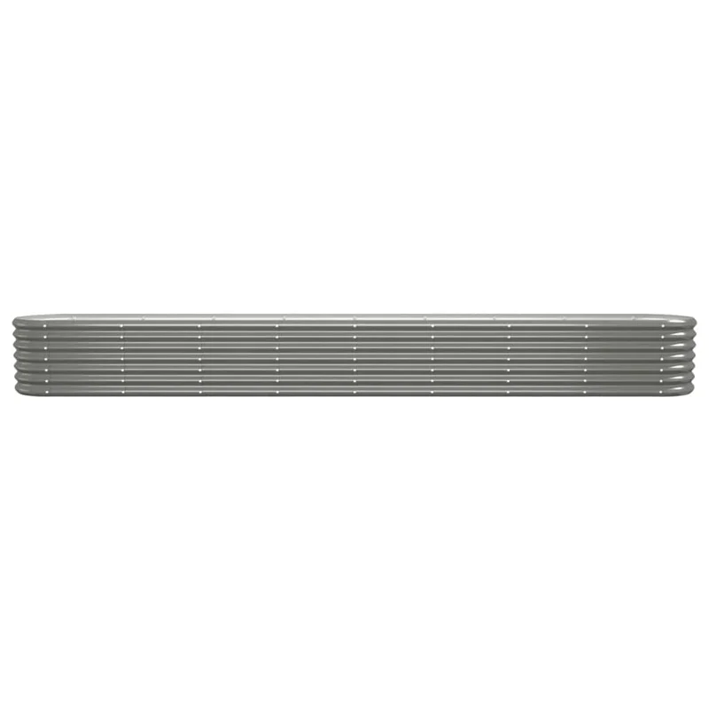 Jardinera Arriate Acero Galvanizado Gris 332x40x36 Cm