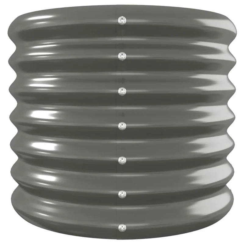 Jardinera Arriate Acero Galvanizado Gris 332x40x36 Cm