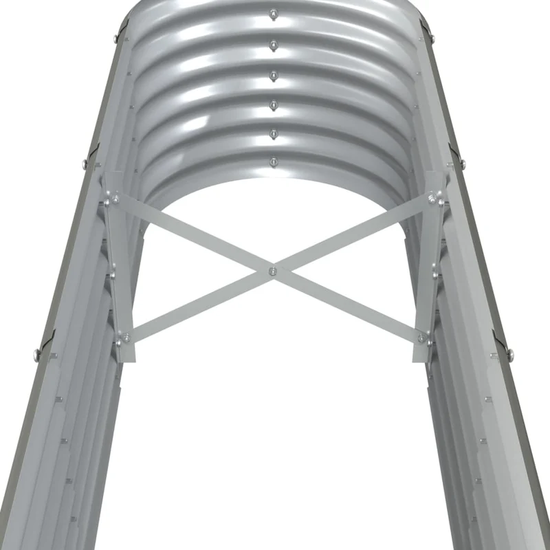 Jardinera Arriate Acero Galvanizado Gris 332x40x36 Cm