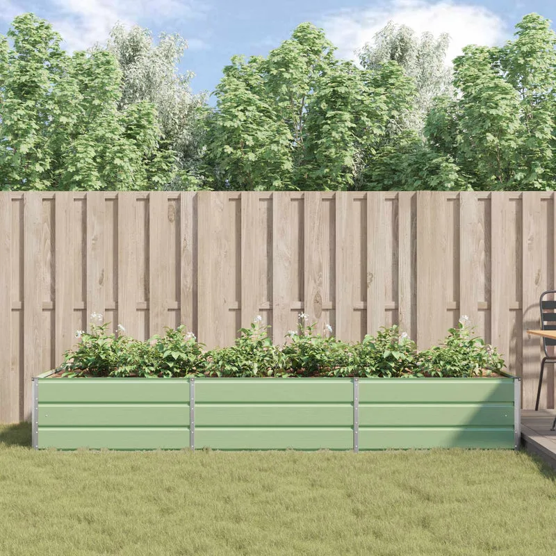 Jardinera Verde Pastel 290 X 100 X 45 Cm Acero Galvanizado