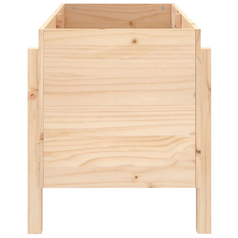 Arriate Elevado De Jardín Madera Maciza De Pino 101x50x57 Cm