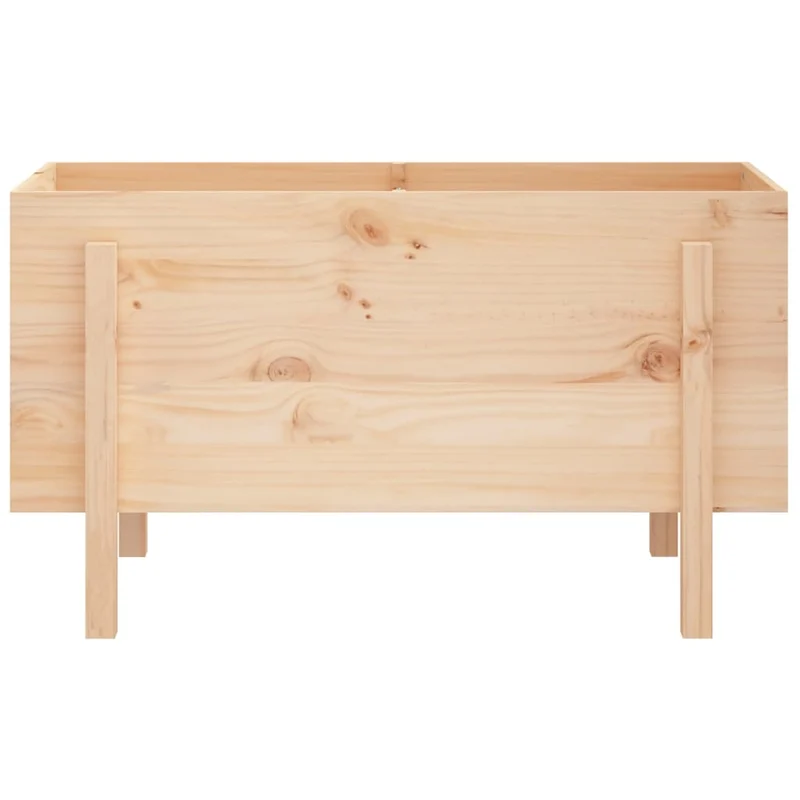 Arriate Elevado De Jardín Madera Maciza De Pino 101x50x57 Cm