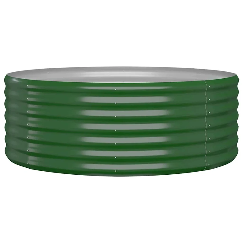 Jardinera Arriate Acero Galvanizado Verde 100x100x36 Cm