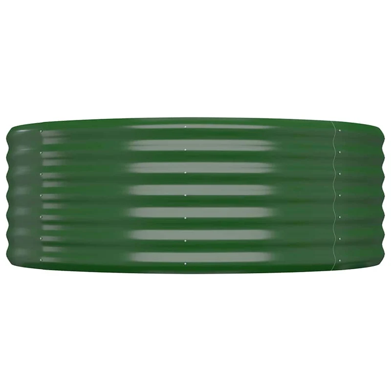 Jardinera Arriate Acero Galvanizado Verde 100x100x36 Cm