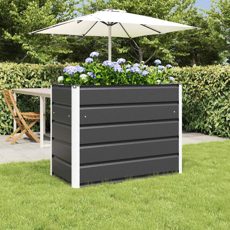 Jardinera Antracita 100 X 50 X 75 Cm Acero Galvanizado