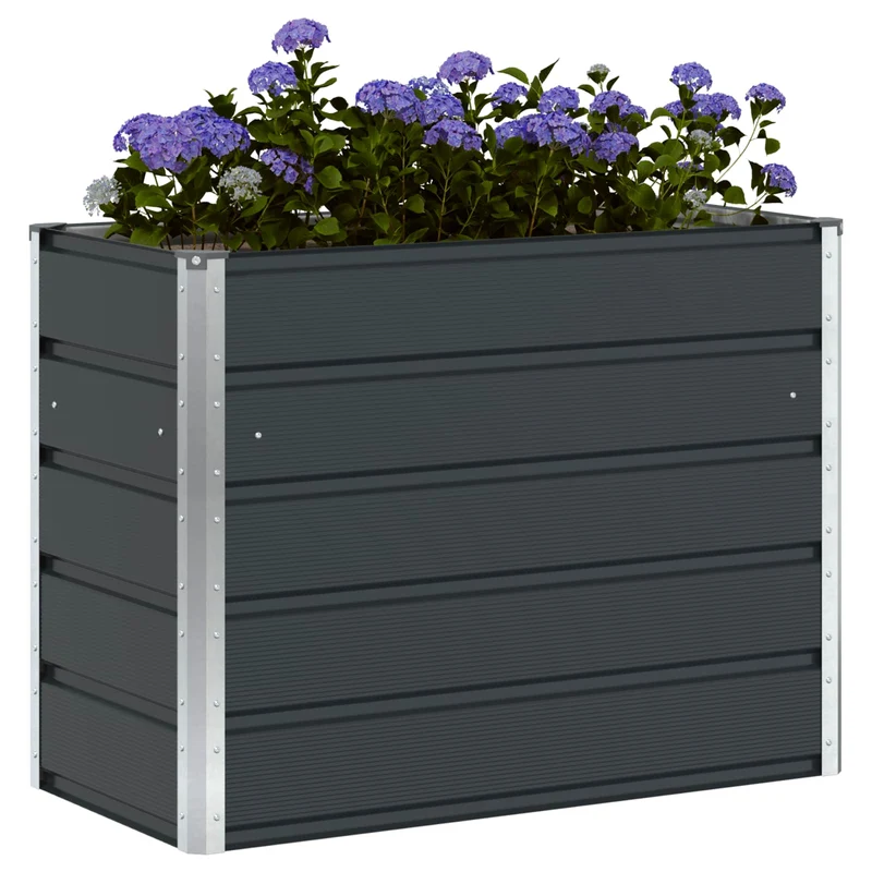 Jardinera Antracita 100 X 50 X 75 Cm Acero Galvanizado