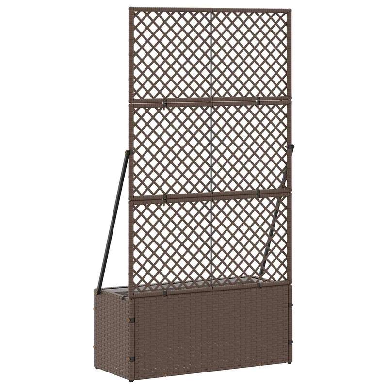 Jardín Enrejado Macetero Marrón 70 X 30 X 135 Cm Metal