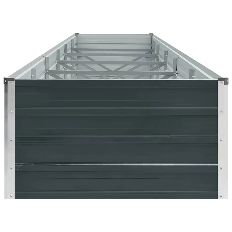 Arriate De Jardín De Acero Galvanizado Antracita 480x80x45 Cm