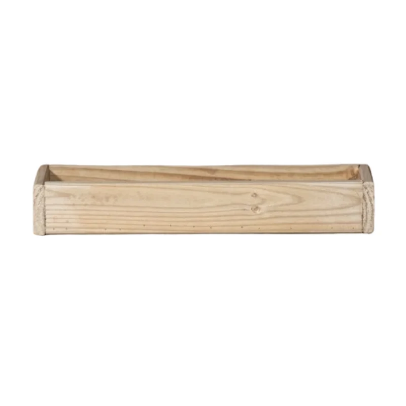 Jardinera Balcona De Madera Tratada Vidahuerto 60x13x9 Cm