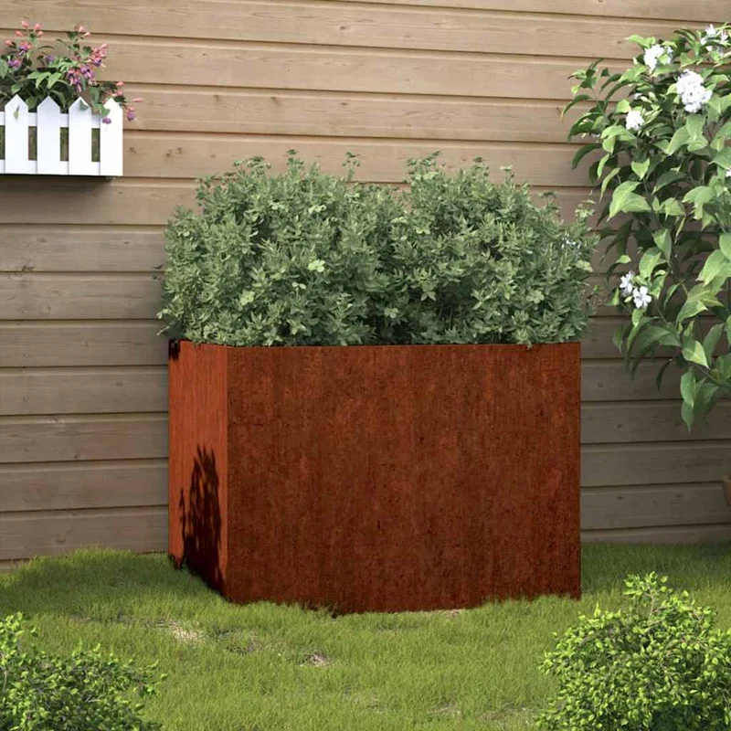 Jardinera De Acero Corten 62x47x46 Cm