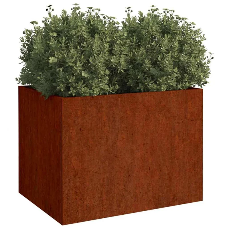 Jardinera De Acero Corten 62x47x46 Cm
