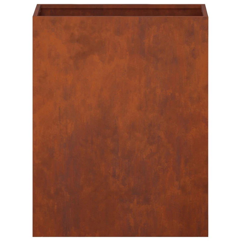 Macetero De Jardín Oxidado 40 X 20 X 50 Cm Acero Oxidado