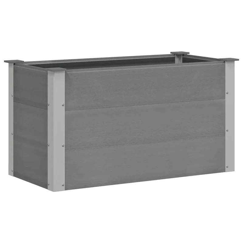 Arriate De Wpc Gris 100x50x54 Cm