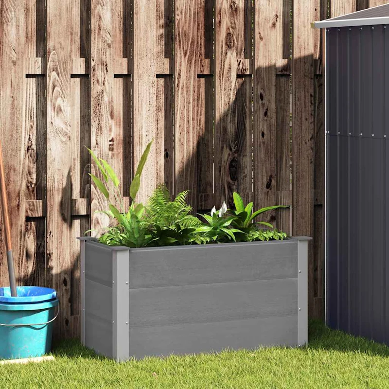 Arriate De Wpc Gris 100x50x54 Cm