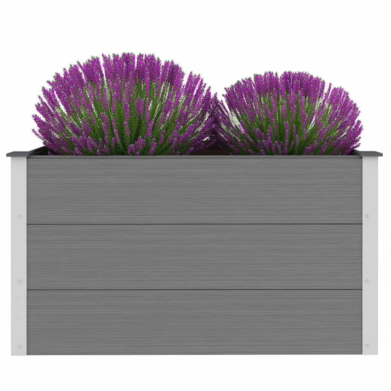Arriate De Wpc Gris 100x50x54 Cm
