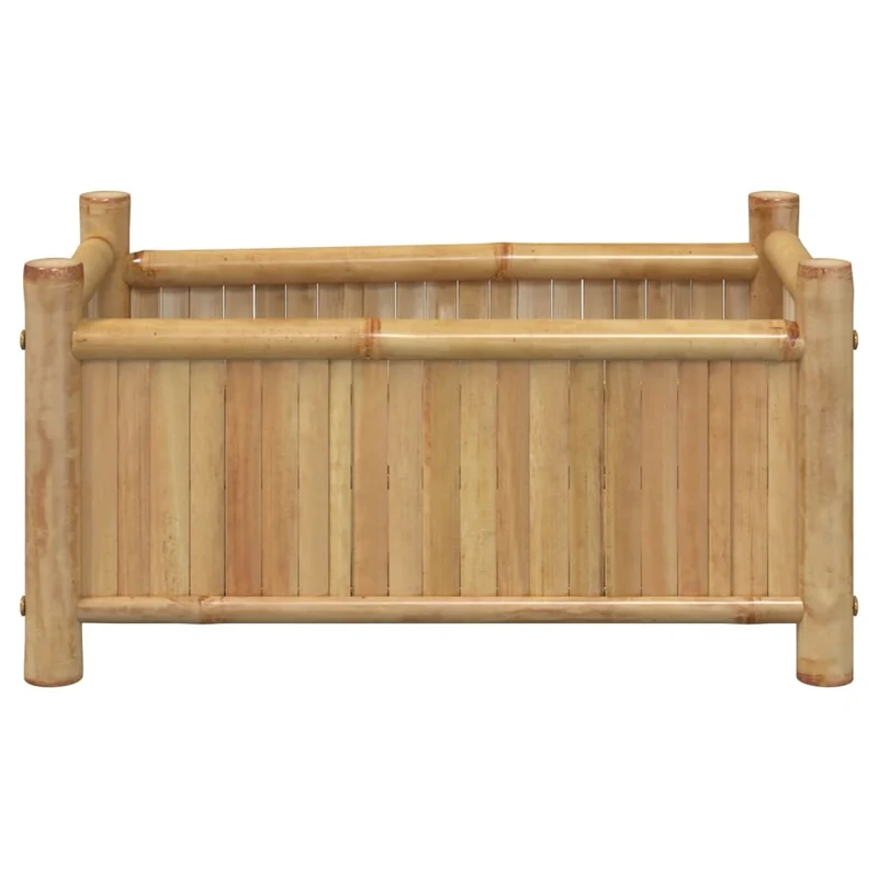 Jardinera De Bambú 50x30x25 Cm